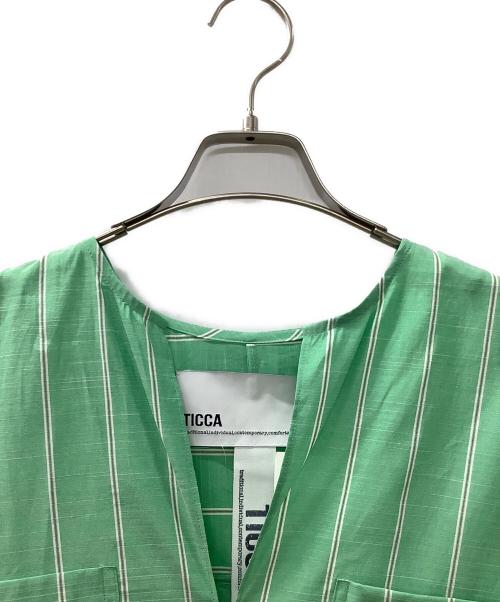 ticca（ティッカ）ticca (ティッカ) 半袖ワンピース 黄緑 サイズ:Free 未使用品の古着・服飾アイテム
