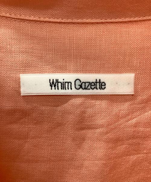 Whim Gazette（ウィムガゼット）Whim Gazette (ウィムガゼット) リネンシャツワンピース ピンク サイズ:38の古着・服飾アイテム