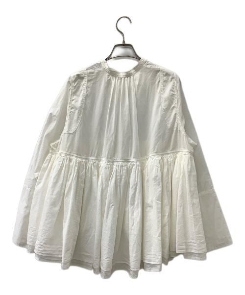 Curensology（カレンソロジー）Curensology (カレンソロジー) レイヤードギャザーブラウス ホワイト サイズ:Fの古着・服飾アイテム