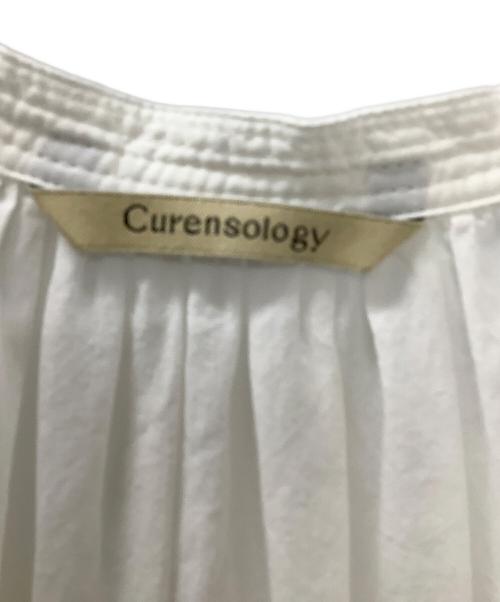 Curensology（カレンソロジー）Curensology (カレンソロジー) レイヤードギャザーブラウス ホワイト サイズ:Fの古着・服飾アイテム