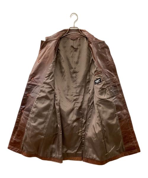 TORNADO MART（トルネードマート）TORNADO MART (トルネードマート) レザーコート ブラウン サイズ:Lの古着・服飾アイテム