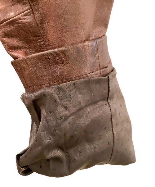 TORNADO MART（トルネードマート）TORNADO MART (トルネードマート) レザーコート ブラウン サイズ:Lの古着・服飾アイテム