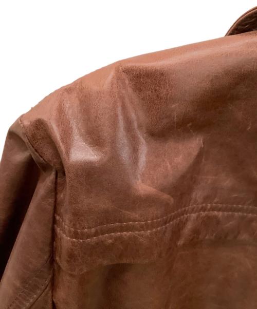 TORNADO MART（トルネードマート）TORNADO MART (トルネードマート) レザーコート ブラウン サイズ:Lの古着・服飾アイテム