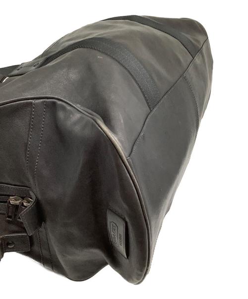 COACH（コーチ）COACH (コーチ) レザーボストンバッグ ブラックの古着・服飾アイテム