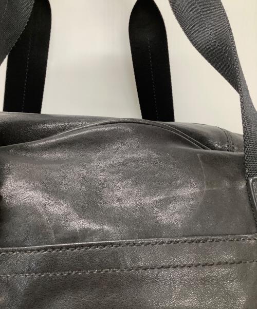 COACH（コーチ）COACH (コーチ) レザーボストンバッグ ブラックの古着・服飾アイテム