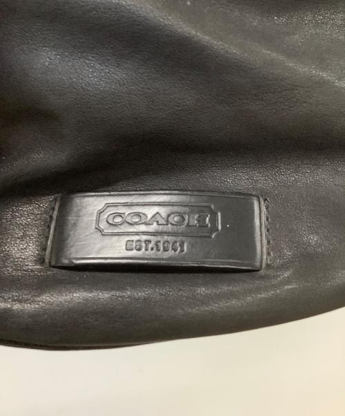 COACH（コーチ）COACH (コーチ) レザーボストンバッグ ブラックの古着・服飾アイテム