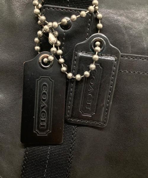 COACH（コーチ）COACH (コーチ) レザーボストンバッグ ブラックの古着・服飾アイテム