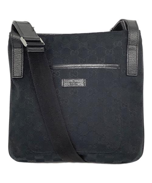 GUCCI（グッチ）GUCCI (グッチ) GG ショルダーバッグ ブラックの古着・服飾アイテム