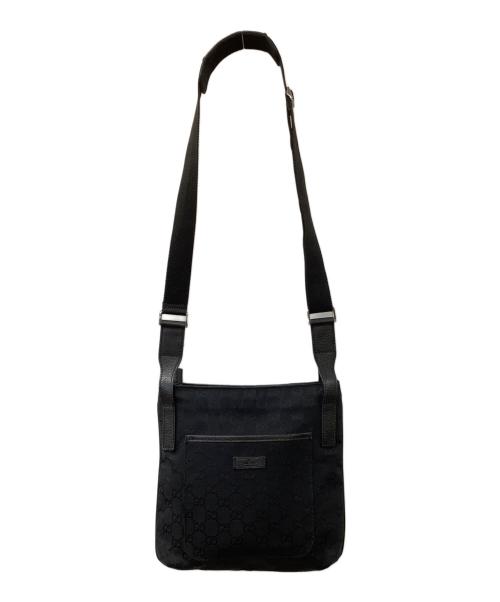 GUCCI（グッチ）GUCCI (グッチ) GG ショルダーバッグ ブラックの古着・服飾アイテム