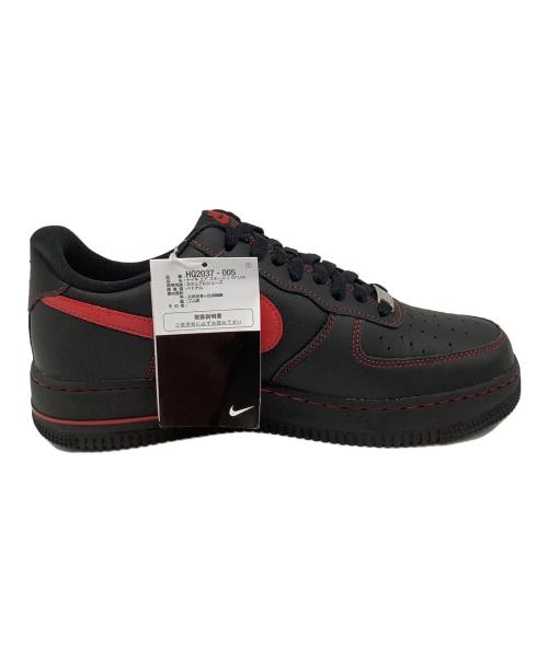 NIKE（ナイキ）NIKE (ナイキ) AIR FORCE 1 '07 LV8（エアフォース1） ブラック×レッド サイズ:US9 未使用品の古着・服飾アイテム
