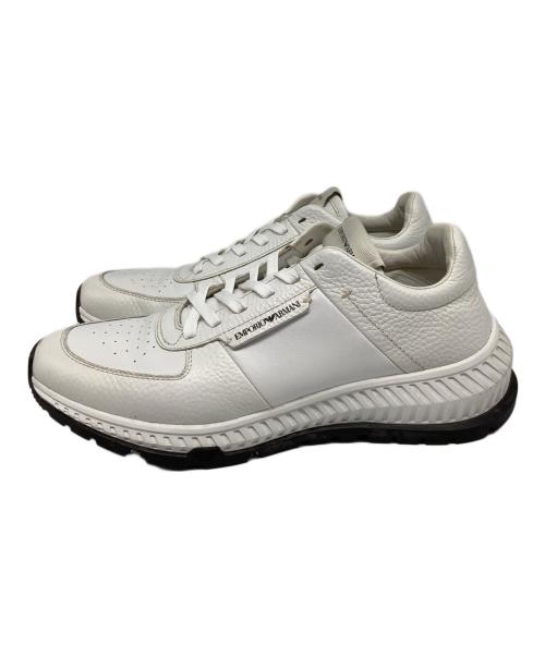EMPORIO ARMANI（エンポリオ アルマーニ）EMPORIO ARMANI (エンポリオ アルマーニ) ローカットスニーカー ホワイト サイズ:US7の古着・服飾アイテム