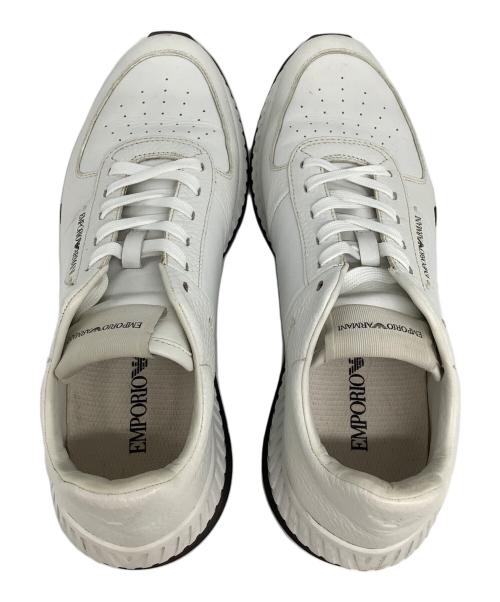 EMPORIO ARMANI（エンポリオ アルマーニ）EMPORIO ARMANI (エンポリオ アルマーニ) ローカットスニーカー ホワイト サイズ:US7の古着・服飾アイテム