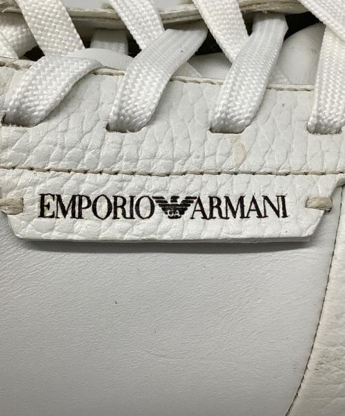 EMPORIO ARMANI（エンポリオ アルマーニ）EMPORIO ARMANI (エンポリオ アルマーニ) ローカットスニーカー ホワイト サイズ:US7の古着・服飾アイテム