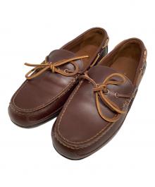 POLO RALPH LAUREN（ポロ・ラルフローレン）の古着「レザー スリッポン ドライビングシューズ」｜ブラウン