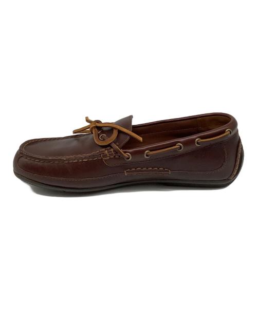 POLO RALPH LAUREN（ポロ・ラルフローレン）POLO RALPH LAUREN (ポロ・ラルフローレン) レザー スリッポン ドライビングシューズ ブラウン サイズ:US8の古着・服飾アイテム