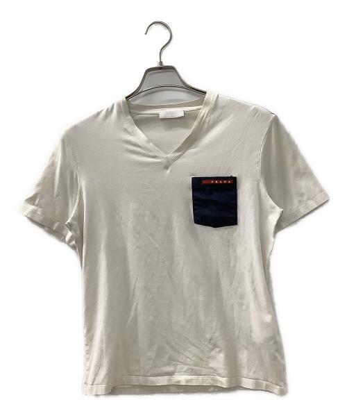 PRADA（プラダ）PRADA (プラダ) 半袖カットソー ホワイト サイズ:Sの古着・服飾アイテム