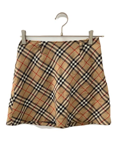 BURBERRY BLUE LABEL（バーバリー ブルー レーベル）BURBERRY BLUE LABEL (バーバリー ブルー レーベル) ミニスカート ベージュ サイズ:38の古着・服飾アイテム