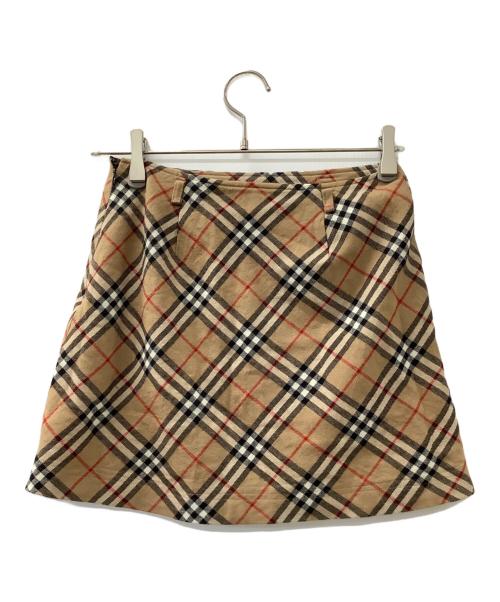 BURBERRY BLUE LABEL（バーバリー ブルー レーベル）BURBERRY BLUE LABEL (バーバリー ブルー レーベル) ミニスカート ベージュ サイズ:38の古着・服飾アイテム