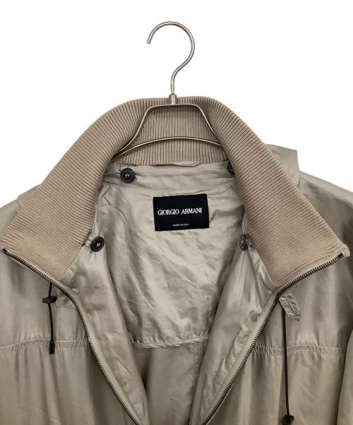 GIORGIO ARMANI（ジョルジオアルマーニ）GIORGIO ARMANI (ジョルジオアルマーニ) ナイロンジャケット ベージュ サイズ:TAGLIA 52の古着・服飾アイテム