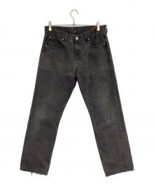 LEVI'S（リーバイス）の古着「後染め501ブラックデニムパンツ」｜グレー