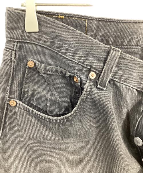 LEVI'S（リーバイス）LEVI'S (リーバイス) 後染め501ブラックデニムパンツ グレー サイズ:W34×L30の古着・服飾アイテム