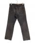 LEVI'S (リーバイス) 後染め501ブラックデニムパンツ グレー サイズ:W34×L30：7000円