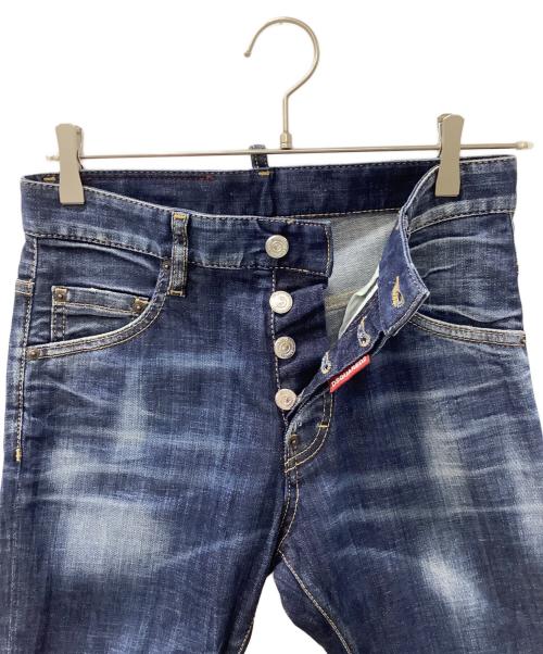 DSQUARED2（ディースクエアード）DSQUARED2 (ディースクエアード) ボタンフライジーンズ インディゴ サイズ:42の古着・服飾アイテム