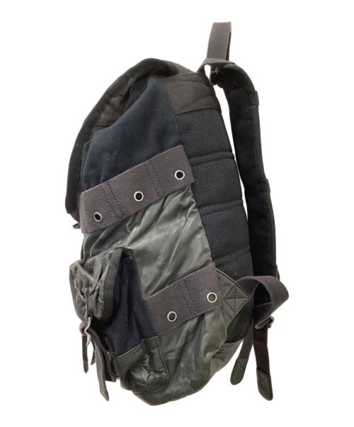 DIESEL（ディーゼル）DIESEL (ディーゼル) レザーバックパック ブラックの古着・服飾アイテム