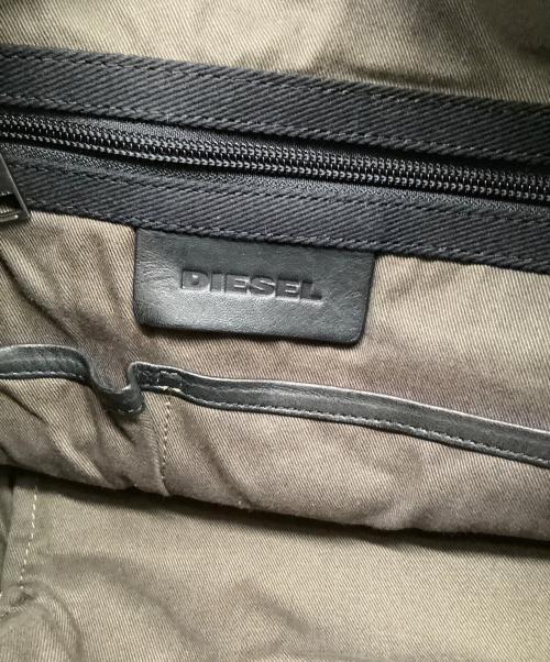 DIESEL（ディーゼル）DIESEL (ディーゼル) レザーバックパック ブラックの古着・服飾アイテム