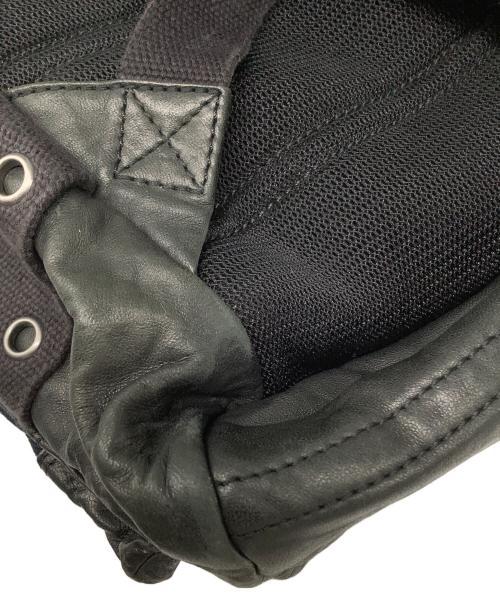 DIESEL（ディーゼル）DIESEL (ディーゼル) レザーバックパック ブラックの古着・服飾アイテム