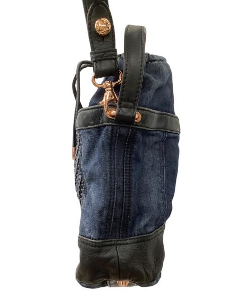 DIESEL（ディーゼル）DIESEL (ディーゼル) 巾着ショルダーバッグ インディゴの古着・服飾アイテム