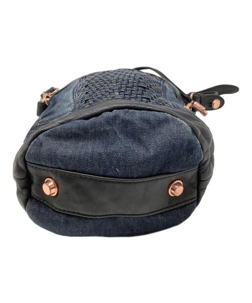 DIESEL（ディーゼル）DIESEL (ディーゼル) 巾着ショルダーバッグ インディゴの古着・服飾アイテム