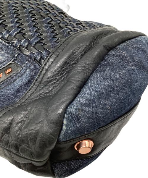 DIESEL（ディーゼル）DIESEL (ディーゼル) 巾着ショルダーバッグ インディゴの古着・服飾アイテム