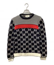 GUCCI（グッチ）の古着「厚手ニット」｜ネイビー
