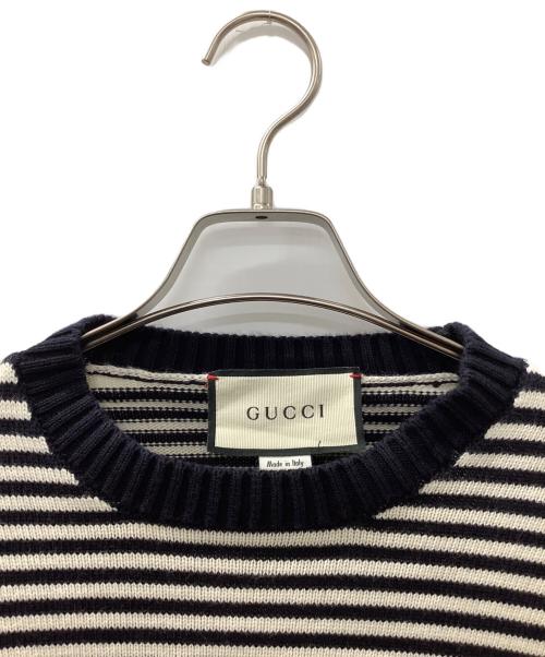 GUCCI（グッチ）GUCCI (グッチ) 厚手ニット ネイビー サイズ:XSの古着・服飾アイテム