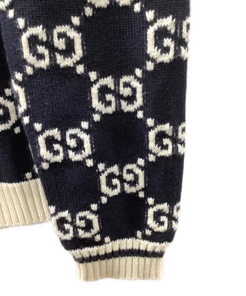 GUCCI（グッチ）GUCCI (グッチ) 厚手ニット ネイビー サイズ:XSの古着・服飾アイテム
