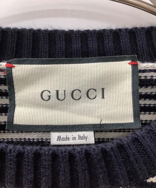 GUCCI（グッチ）GUCCI (グッチ) 厚手ニット ネイビー サイズ:XSの古着・服飾アイテム