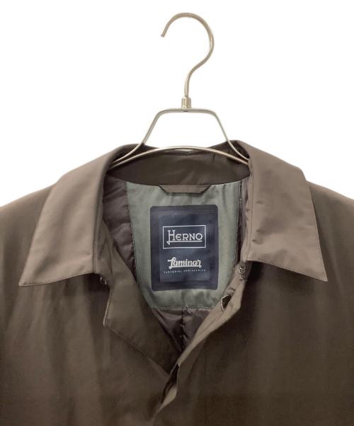 HERNO（ヘルノ）HERNO (ヘルノ) ステンカラーコート ブラウン サイズ:46の古着・服飾アイテム