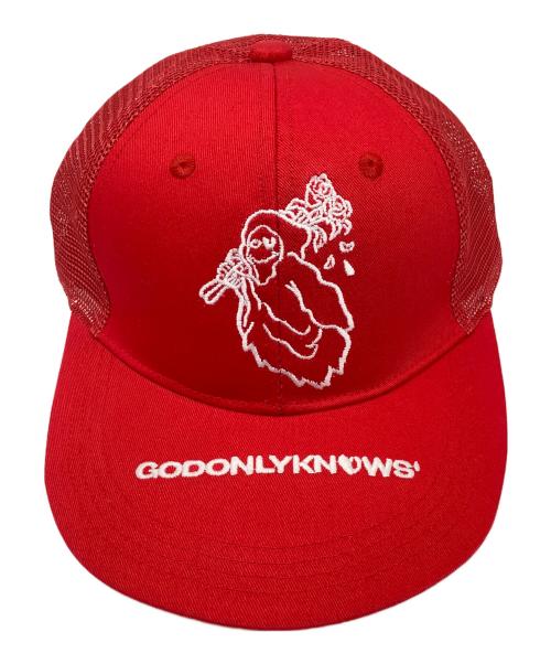 GOD ONLY KNOWS（ゴッドオンリーノウズ）GOD ONLY KNOWS (ゴッドオンリーノウズ) キャップ レッド 未使用品の古着・服飾アイテム