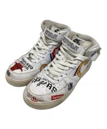 NIKE×SUPREME×NBA（ナイキ×シュプリーム×エヌビーエー）の古着「Air Force 1 Mid '07 "White"（エアフォース1）」｜ホワイト