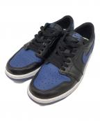 NIKEナイキ）の古着「Nike Air Jordan 1 Low OG （エアジョーダン1）」｜ブラック×ネイビー