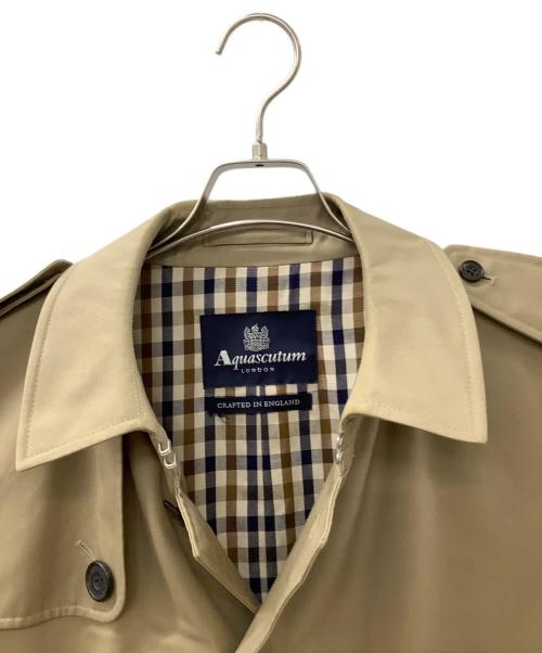 Aquascutum（アクアスキュータム）Aquascutum (アクアスキュータム) トレンチコート ベージュ サイズ:40の古着・服飾アイテム