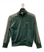adidasアディダス）の古着「ファイヤーバード ベロアトラックトップ」｜グリーン