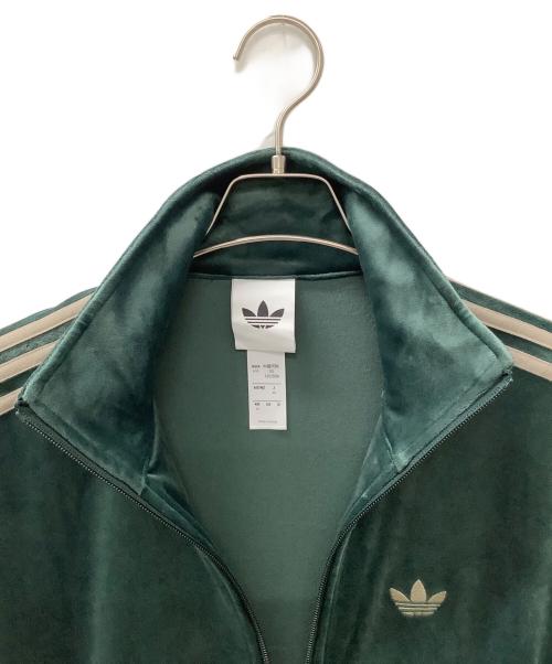 adidas（アディダス）adidas (アディダス) ファイヤーバード ベロアトラックトップ グリーン サイズ:XSの古着・服飾アイテム