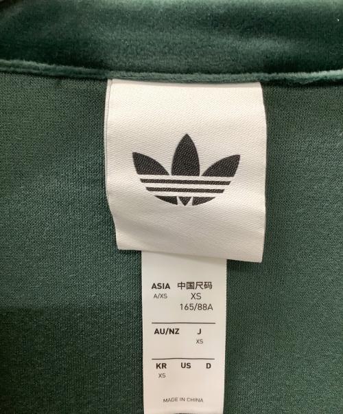 adidas（アディダス）adidas (アディダス) ファイヤーバード ベロアトラックトップ グリーン サイズ:XSの古着・服飾アイテム