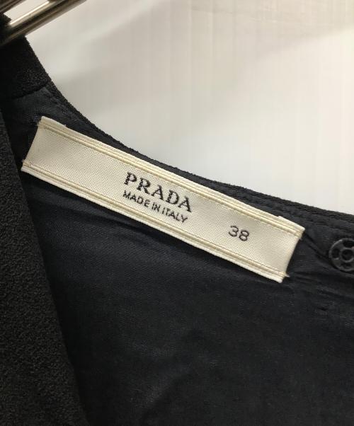 PRADA（プラダ）PRADA (プラダ) ノースリーブ・キャミソールワンピース ブラック サイズ:38の古着・服飾アイテム