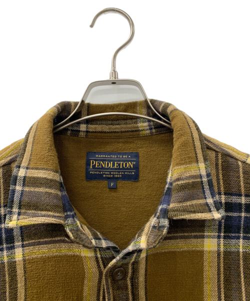 PENDLETON（ペンドルトン）PENDLETON (ペンドルトン) niko and (ニコアンド) シャツジャケット ブラウン サイズ:Fの古着・服飾アイテム