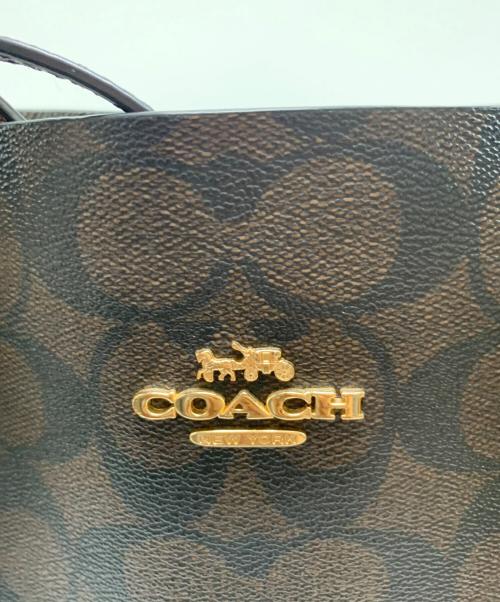 COACH（コーチ）COACH (コーチ) シグネチャー トートバッグ ブラウンの古着・服飾アイテム