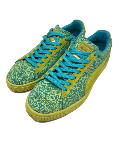 PUMA（プーマ）PUMA (プーマ) SOLANGE (ソランジュ) ローカットスニーカー イエロー×スカイブルー サイズ:US51/2の古着・服飾アイテム