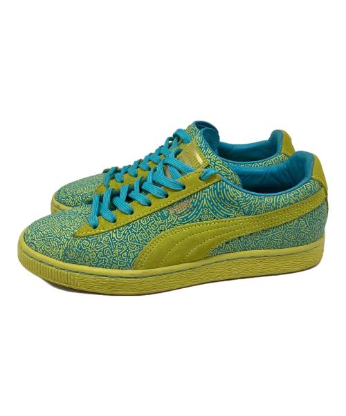 PUMA（プーマ）PUMA (プーマ) SOLANGE (ソランジュ) ローカットスニーカー イエロー×スカイブルー サイズ:US51/2の古着・服飾アイテム
